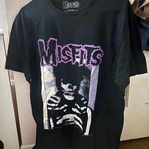 Misfits Black and Purple Graphic T-Shirt